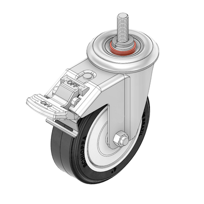 MODULAR SOLUTIONS CASTER<br>3" SWIVEL, M10 STEM W/LOCK